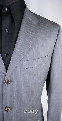 Hugo Boss EINSTEIN Suit Mens 38S Gray Pinstripe Three Button Jacket 34X29 Slacks