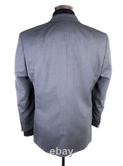 Hugo Boss EINSTEIN Suit Mens 38S Gray Pinstripe Three Button Jacket 34X29 Slacks