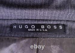 Hugo Boss EINSTEIN Suit Mens 38S Gray Pinstripe Three Button Jacket 34X29 Slacks