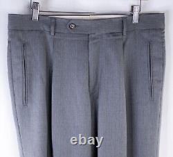 Hugo Boss EINSTEIN Suit Mens 38S Gray Pinstripe Three Button Jacket 34X29 Slacks