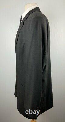 Hugo Boss Einstein Mens 46R Gray Wool 2 Piece Suit With Dress Pants 38Wx32L
