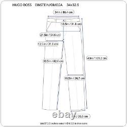 Hugo Boss Einstein/OMEGA Men 42T-44T Black Stripes Two Piece Suit Pant 34x32.5