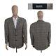 Hugo Boss Einstein Prince Of Wales Cashmere Wool Gray Black Red Sport Coat 40s
