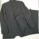Hugo Boss Einstein/sigma Men 2 Pieces Suit Black Shimmer Jacket 44l Pants 35x32