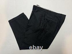 Hugo Boss Einstein/Sigma Men's 48L Blazer Jacket 42x29 Pant Black Pinstripe Suit