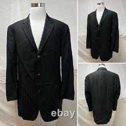 Hugo Boss Einstein/Sigma Men's 48L Blazer Jacket 42x29 Pant Black Pinstripe Suit