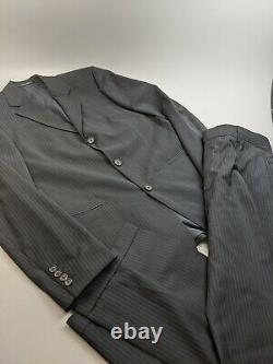 Hugo Boss Einstein/Sigma Super 100 Blue Pinstripe Suit Sz 38 R 32x32