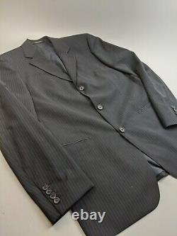 Hugo Boss Einstein/Sigma Super 100 Blue Pinstripe Suit Sz 38 R 32x32