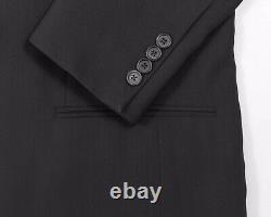Hugo Boss Einstein/Sigma US Black 3 Btn LW Wool Crepe Blazer 40 L Slim Fit