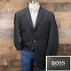 Hugo Boss Einstein Sport Coat Blazer Suit Jacket Wool 3 Button Black 44r