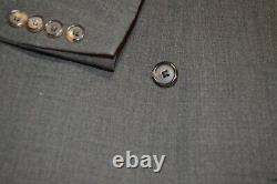 Hugo Boss Einstein mens three button solid darker gray suit sz 42R pants 33x28