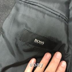 Hugo Boss Men EINSTEIN Sport Coat Charcoal Wool Jacket 3 Btn Modern Blazer 38 L