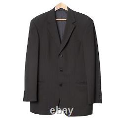 Hugo Boss Mens Einstein Sigma Suit 100% Virgin Wool Crepe Black Blazer Pants