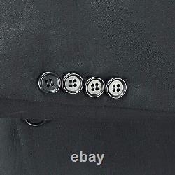 Hugo Boss Mens Einstein Sigma Wool Sport Coat Blazer Suit Jacket Black 44R