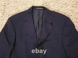 Hugo Boss Navy Blue Mens Einstein Sigma Wool Suit Coat Blazer Size 38R USA