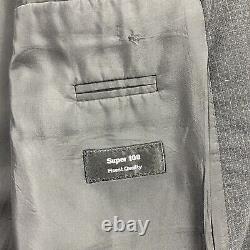 Hugo Boss Suit Mens 46L Bazer 36x34 Pants 3 Button Super 100 Einstein