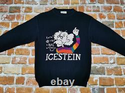 Iceberg Vintage Pullover Icestein E=MC2 Albert Einstein Blue SizeXXL Tip Top