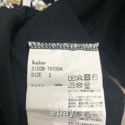 Kolor Color 21SS Einstein Graphic T Shirt 2 Black Nakameguro b9 Used Men