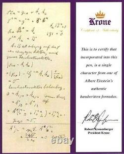 Krone Albert Einstein Gold Fountain Pen Low Number #14/18