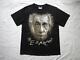 Large Double Side Einstein Double Sided Print T-shirt L Black Great Man Person
