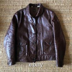 Levi's Lvc Menlo Cossack Leather jacket Einstein Brown Vintage from Japan