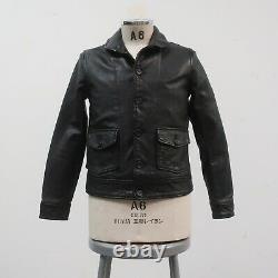 Levis LVC Menlo Cossack Leather Jacket Black Einstein