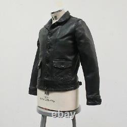 Levis LVC Menlo Cossack Leather Jacket Black Einstein
