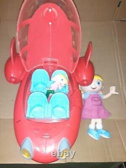 Lot Of Disney Little Einsteins Pat Pat Rocket Ship and 3 figures. Used WORKS