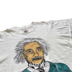 Made In USA'90s Einstein T-Shirt Size L Single Stitch