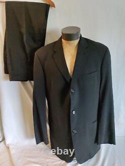 Men Hugo Boss Einstein Wool Three Button Pleat Front Suit 44L 35 x 32.5 MINT