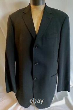 Men Hugo Boss Einstein Wool Three Button Pleat Front Suit 44L 35 x 32.5 MINT
