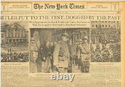 Nazi boycott Einstein funds seized Hindenburg Hitler photo April 2 1933 B26