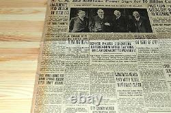 Original Newspaper AL CAPONE Gets First Jail 28 FEBRUARY 1931 + Einstein news
