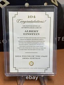 Pieces Of The Past 2024 Albert Einstein Jumbo Written Relic