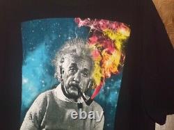 Pre-Owned Mens Einstein Branded Albert Einstein With Cosmic Smoke TShirt-2XL
