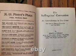 RARE 1912 one act PLAY THE SUFFRAGETTES'' CONVENTION Jessie A. Kelley feminism