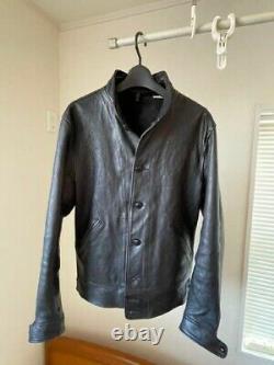 RARE! Levis Menlo Cossack Jacket Einstein size S leather Men's Black motorcycle
