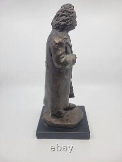 Rare Signed Alva S. Eylanbekov Statue Sculpture Of Albert Einstein 12