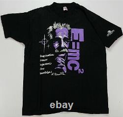 Rare VTG Albert Einstein Imagination Knowledge E=MC2 T Shirt 80s 90s Museum 2XL