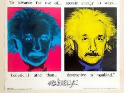 Rare Vintage 1991 Albert Einstein Faces Collector's Pop Art Poster Print