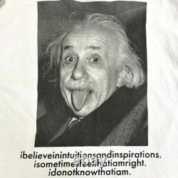 Sacai 20Aw Einstein Print Tee T-Shirt Short Sleeve 3 White 20-0117S Men'S