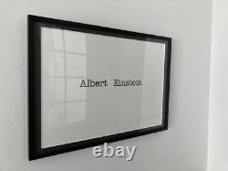 Simon Patterson Autographed Name Painting Einstein Size D15.4 x21.3inch