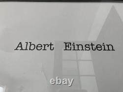 Simon Patterson Autographed Name Painting Einstein Size D15.4 x21.3inch