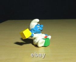 Smurfs 20214 Baby Smurf Toy Blocks Vintage Figure 80s PVC Figurine W Germany Lot