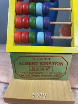 Steinbach Nutcracker ALBERT EINSTEIN Name Plaque & Abacus 15 Tall