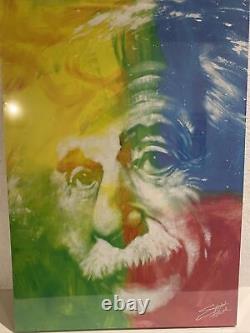 Stephen Fishwick Albert Einstein soecteum of Brilliance Stretched Canvas 22x28