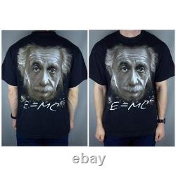 Super Rare Einstein Art Vintage 80 T-Shirt Single Stitch Us