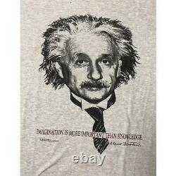 Super Rare Einstein Art Vintage 90 T-Shirt Xl Usa / List No. 506
