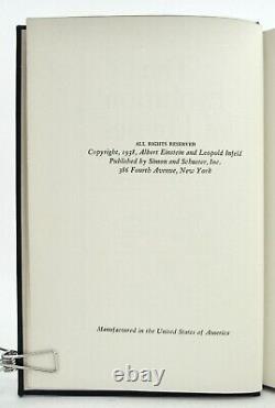 THE EVOLUTION OF PHYSICS Albert Einstein & Leopold Infeld 1939 First Edition