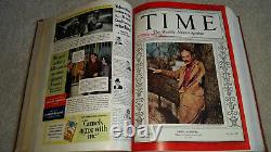 Time Magazine Albert Einstein 1938 Reza Shah Pahlavi April-June Bound Volume